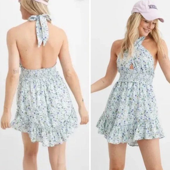 NWT ARIE Spring Fling Halter Eyelet Sun Dress - Picture 3 of 10